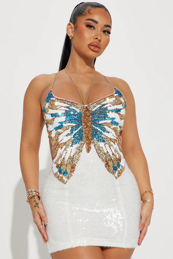 Butterfly Cocktail Dress