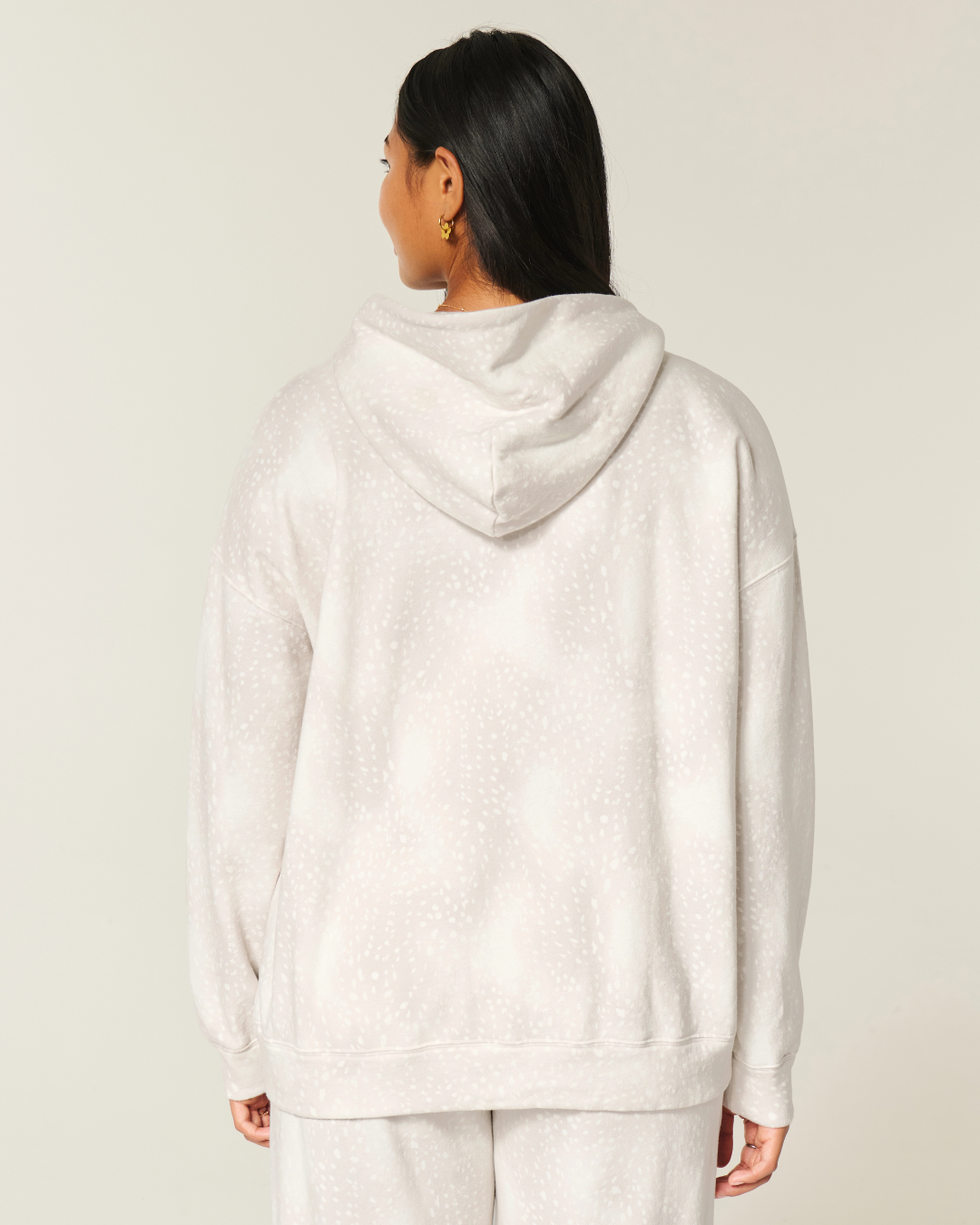 Oversized Deer Print Hoodie