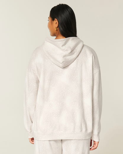 Oversized Deer Print Hoodie