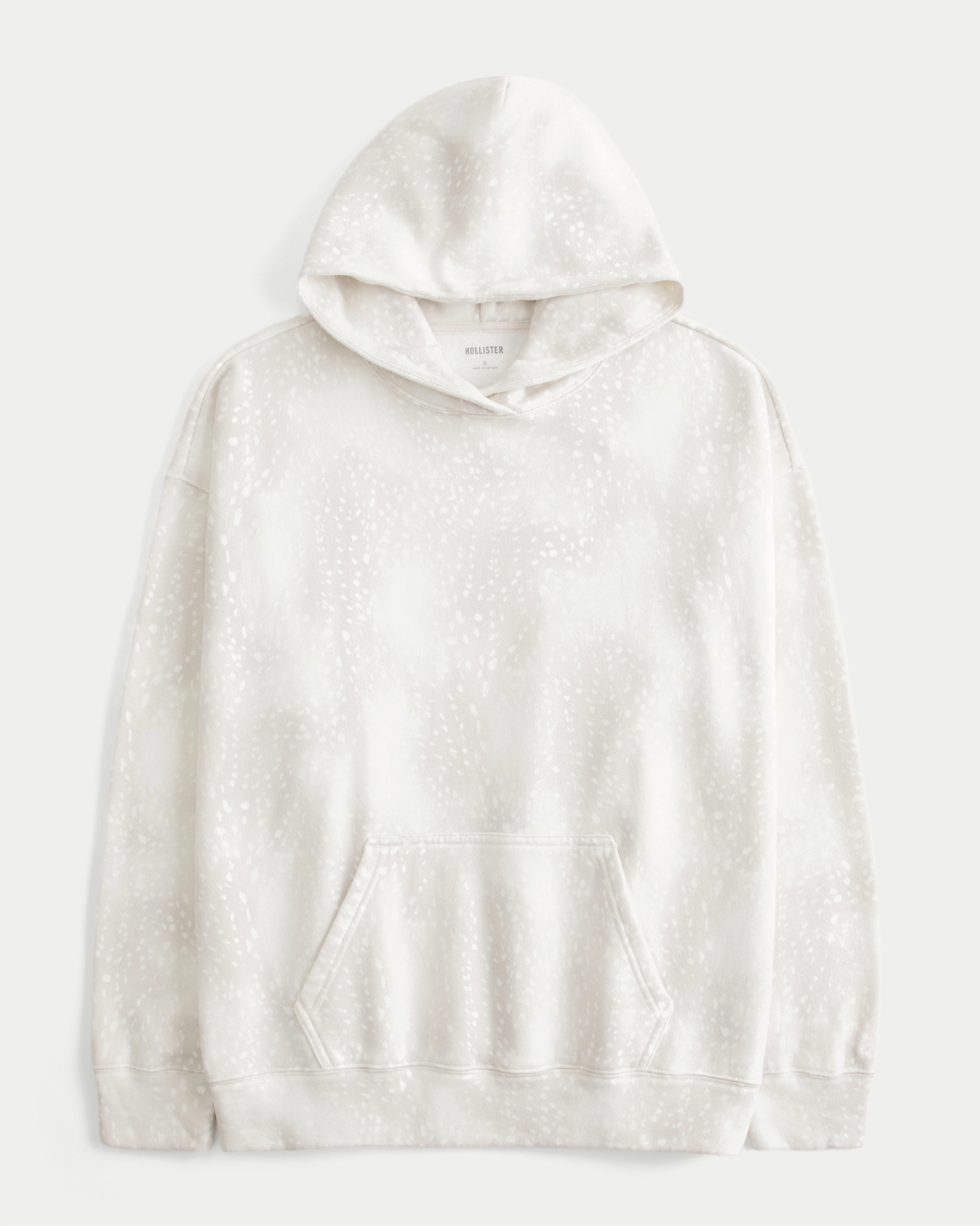 Oversized Deer Print Hoodie